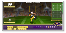 Online game design Baltimore Ravens